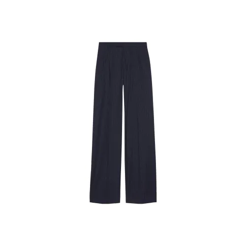 GUCCI Wide Horsebit Striped Trousers