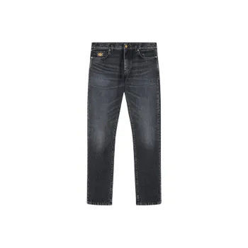 VERSACE Medusa Head Motif Straight Leg Jeans