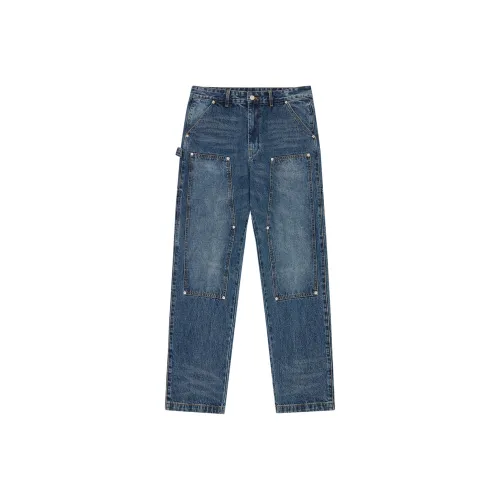 BILLIONAIRE BOYS CLUB Diamond Embroidered Denim Carpenter Jeans