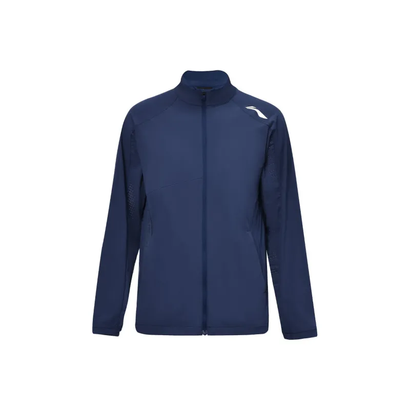 LiNing Tennis Series Trench Coat Men's Dark Ship Blue-0