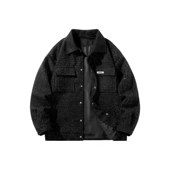 CRUSH KEY Jackets Coats Unisex Ink Black