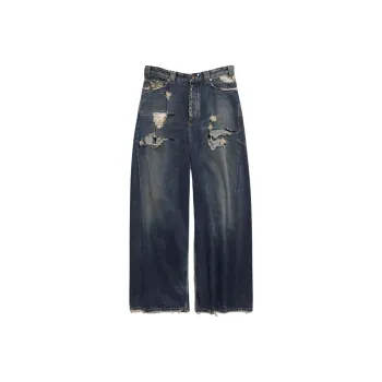 Balenciaga Jeans Loose Fit Men's Blue
