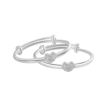 SINO GEM 999 Fine Silver Bangles Kids'