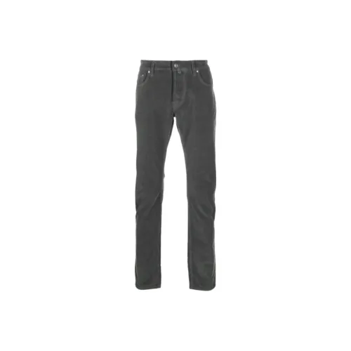 JACOB COHEN Logo Patch Straight Leg Trousers
