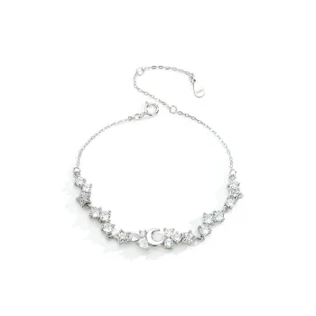Seven Seven Silver Jewelry S999 Fine Silver Pure Silver Bracelets Women's