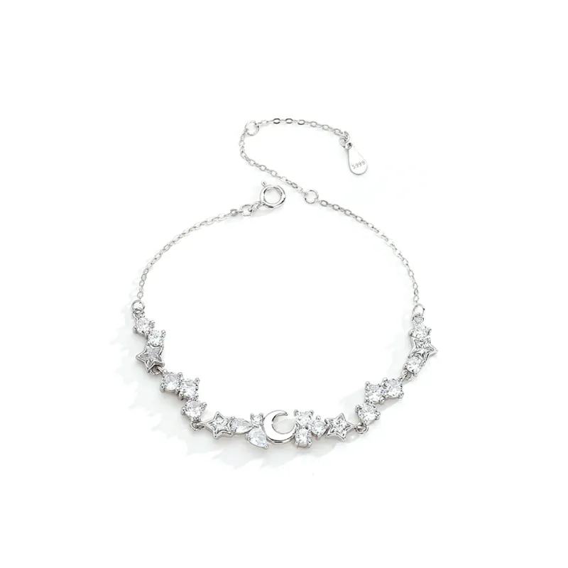 Seven Seven Silver Jewelry S999 Fine Silver Pure Silver Bracelets Women's-0