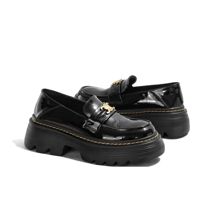 Old Meow Loafers 6cm Women's Black-3