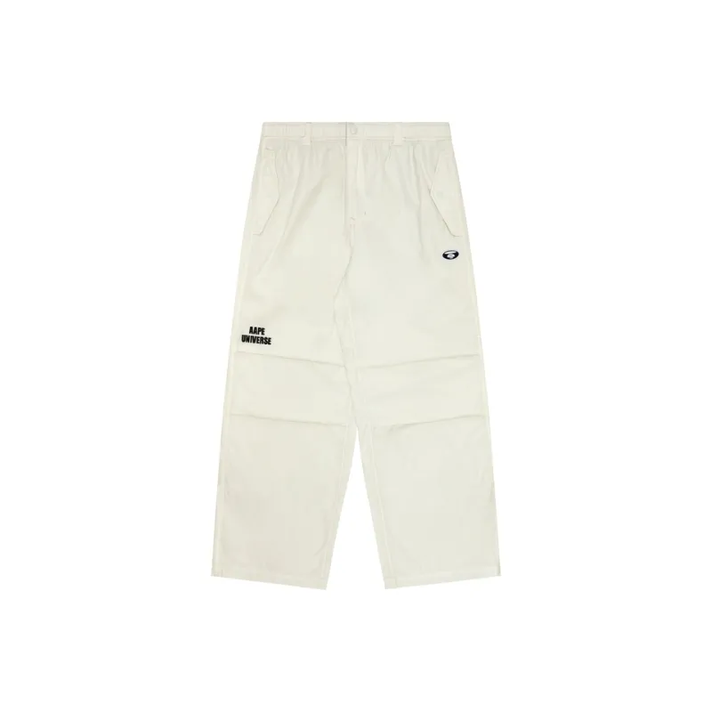 Aape Logo embroidered Elasticated waist Trousers-0