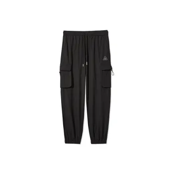 Cabbeen Knitted Sports Pants Men's Coal Black