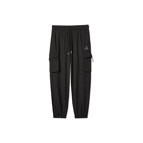 Cabbeen Knitted Sports Pants Men's Coal Black-0
