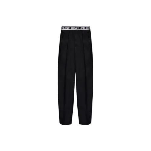 VERSACE JEANS Logo waistband Slim cut Trousers