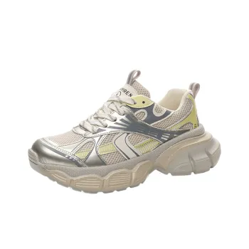 The Mystery Of Glamour Breathable Low Top Chunky Sneakers Women's