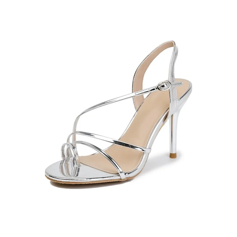 MABEL&CO One Strap Sandals Women's Silver-0