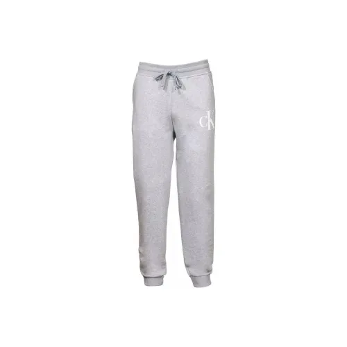 CALVIN KLEIN Knitted Sports Pants Unisex Light Gray