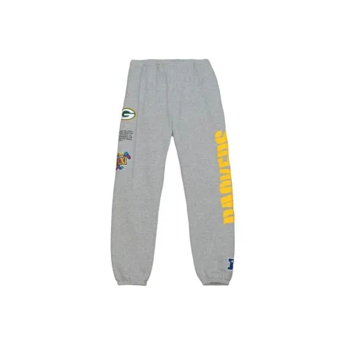 Mitchell Ness Casual Pants Men Light Gray