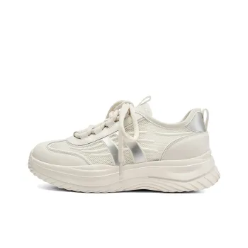 XICUNMINGWU Abrasion Resistant Low Top Casual Shoes Women's Ecru