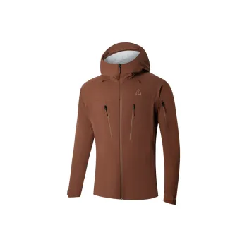361° Water Resistant Windproof Warm Cold Resistant Rainproof Windbreaker Jacket Unisex Coffee Shop Brown
