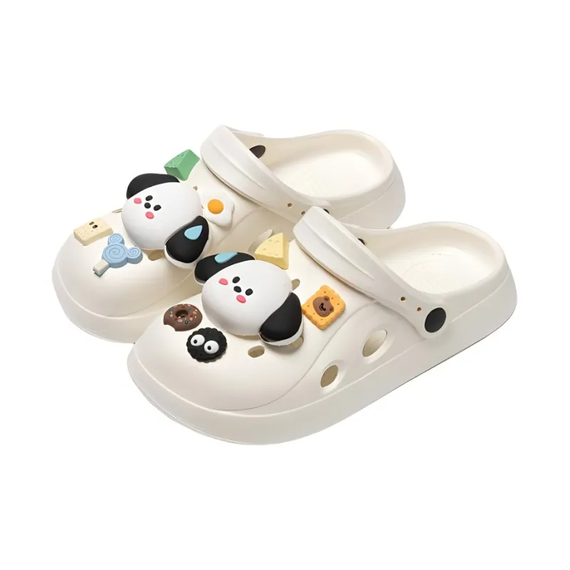Lighthearted Thickened Clogs Summer Home Slip Resistant Bathroom Closed Toe Slippers-1
