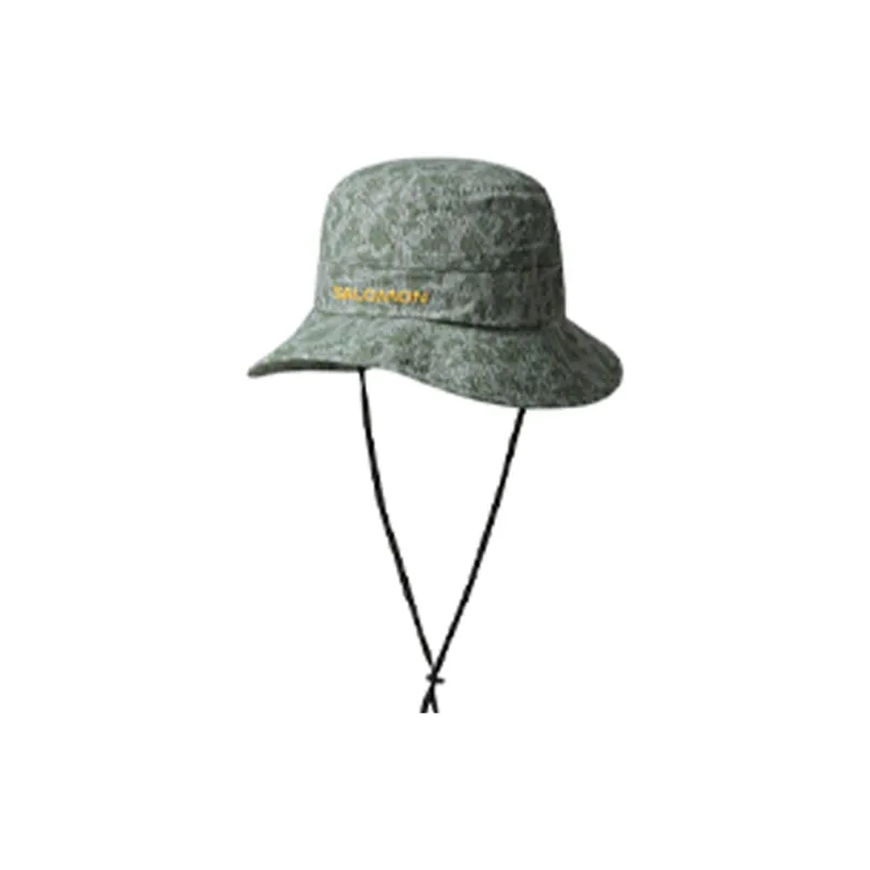 SALOMON Nylon Bucket Hats Unisex Green-2
