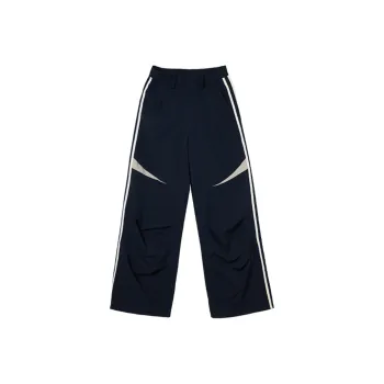 IMXS Casual Pants Unisex Navy Blue