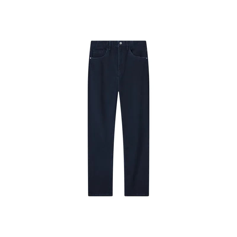 Jiumuwang Men's Pants Expert Jeans Men's Dark Blue-0