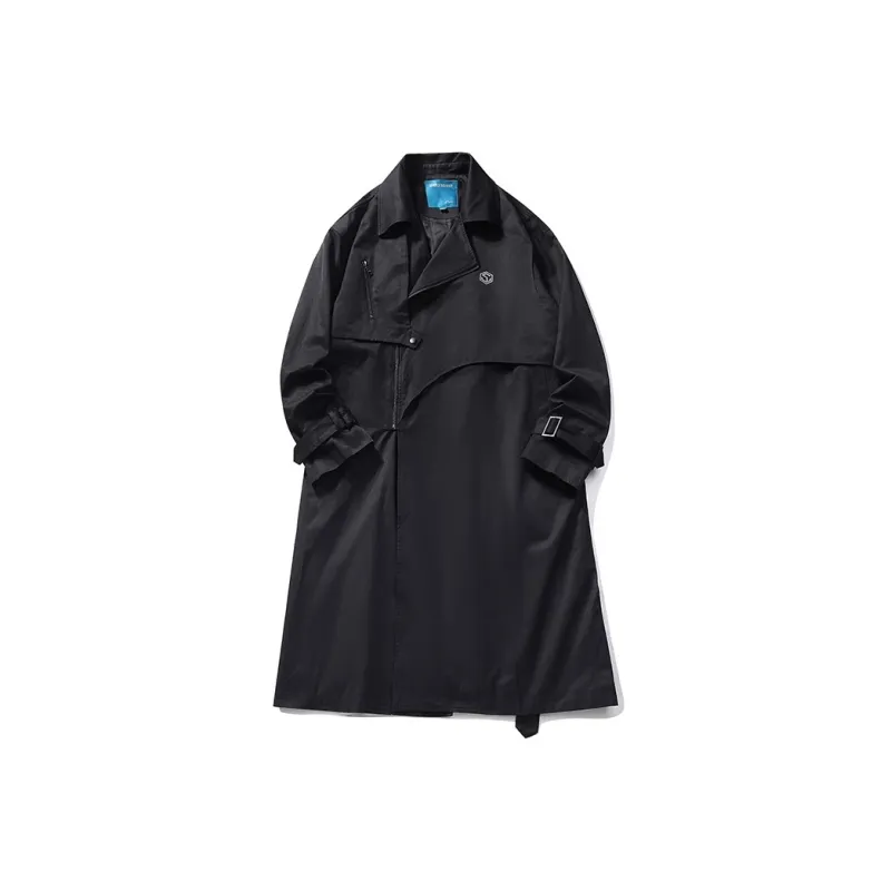 GUUKA TECH Trench Coats Unisex Black-0