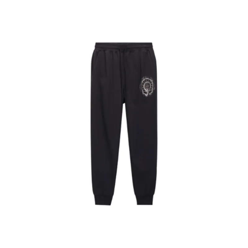 Ed Hardy FW24 Knitted Sports Pants Men's Black-0