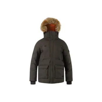 DECATHLON QUECHUA Arctic Parka Coats Men's Dark Olive Green