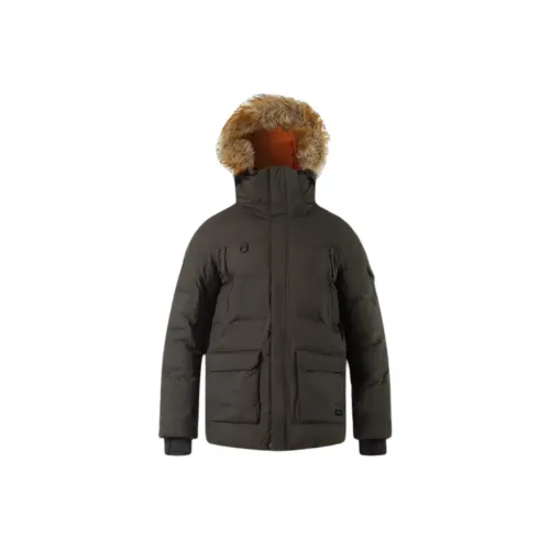 DECATHLON QUECHUA Arctic Parka Coats Men's Dark Olive Green