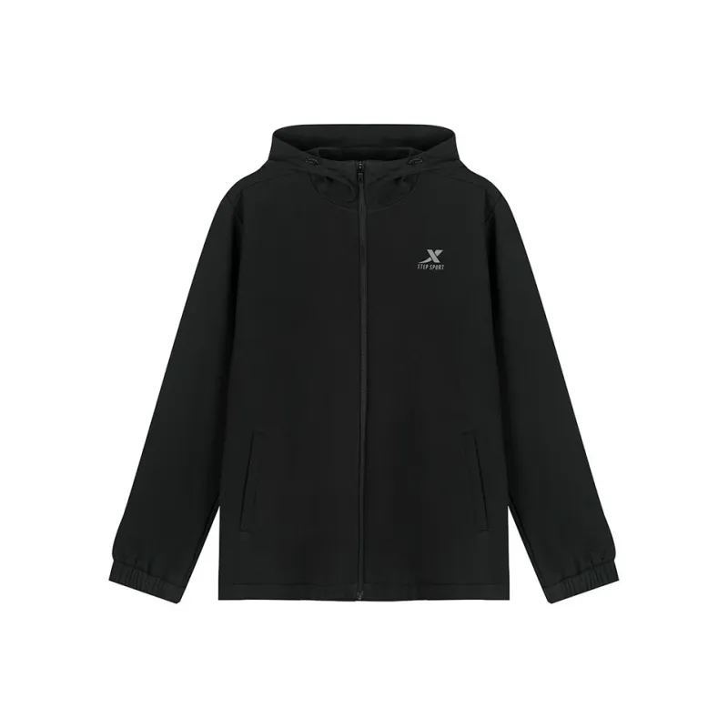 XTEP Trench Coat Men's Jet Black-0
