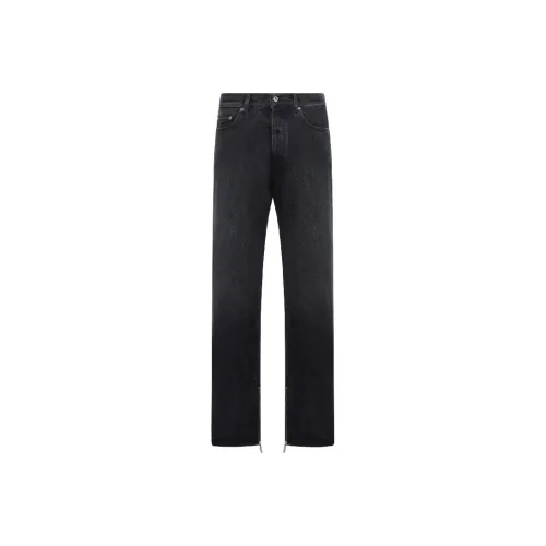 OFF WHITE Logo Patch Straight Leg Jeans
