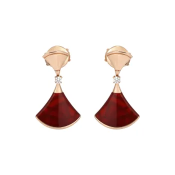 BVLGARI Chalcedony Earrings Women's
