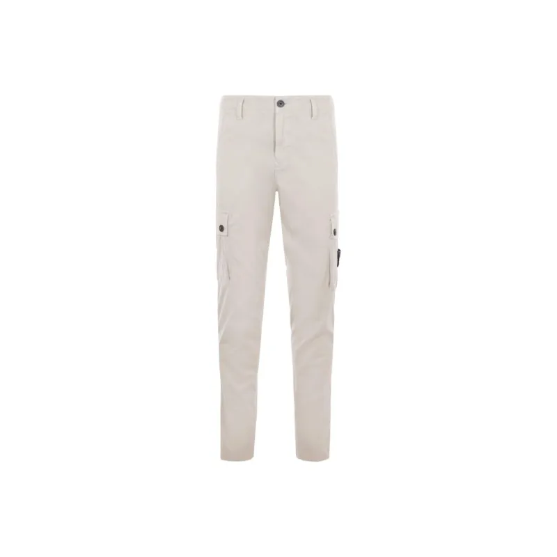 STONE ISLAND Compass Motif Straight Leg Trousers-0