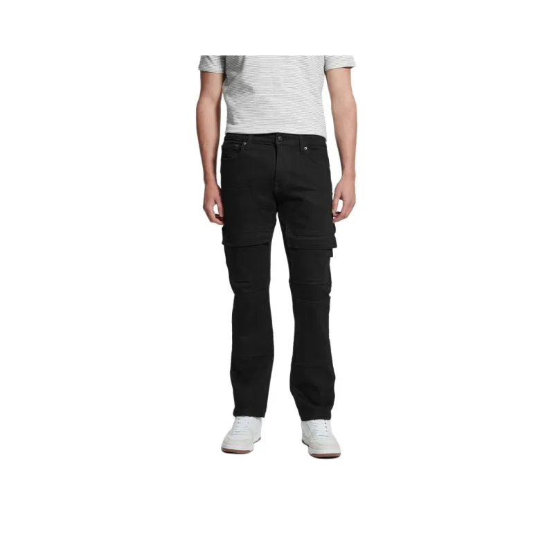 GUESS Utility Cargo Jeans Jeans Men's Black-0