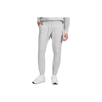 Lululemon Knitted Sweatpants Men's Mixed Color Super Light Gray/Sea Salt Color