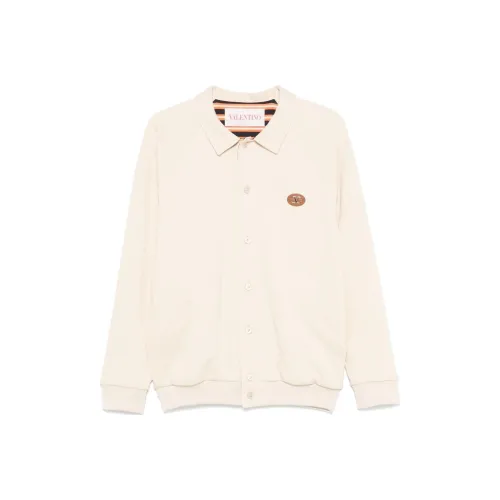 Valentino VLogo Signature Button Up Bomber Jacket