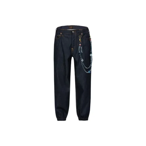EVISU Jeans Men Denim Blue