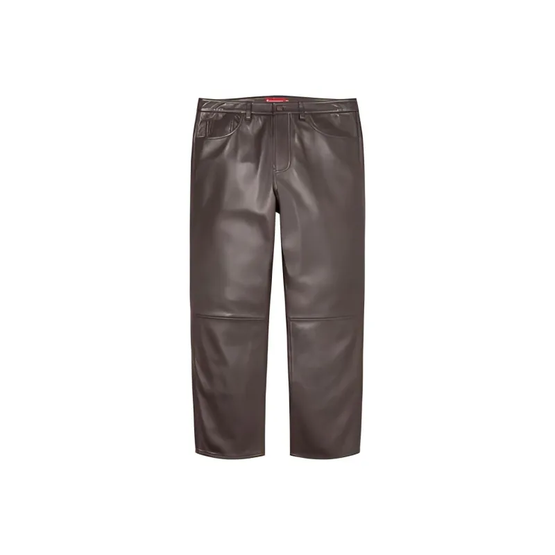 Supreme Leather 5 Pocket Jean-1