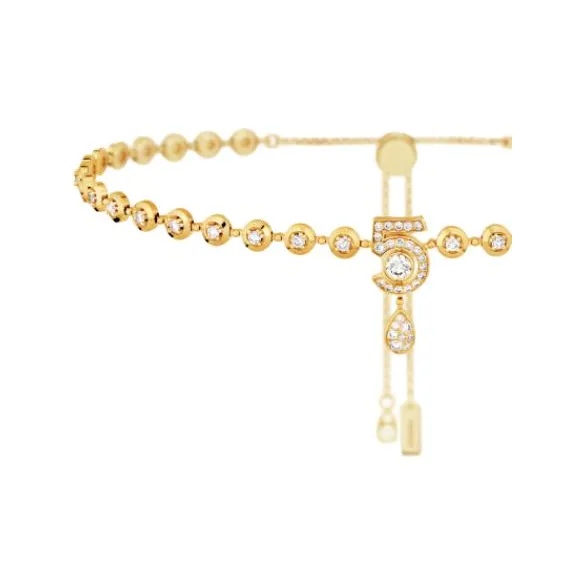 CHANEL 18K Gold, Diamond Necklaces Unisex Gold-2