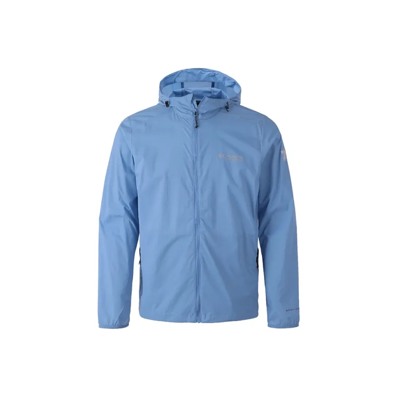 Columbia Breathable Water Resistant Wear Resistant UV Protection Sun Protection Clothing Men's Blue-0