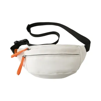 Yalu Nylon Sling Bag Unisex Ecru/Black/Orange Red/Khaki/Peacock Blue