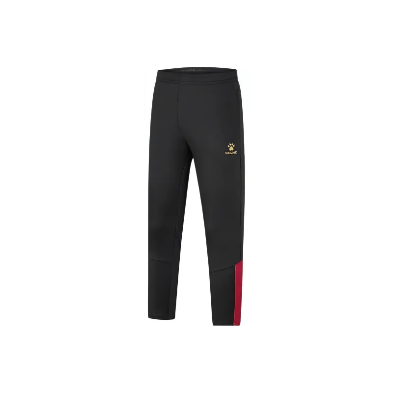 KELME Knitted Sweatpants Men's Black Red-0