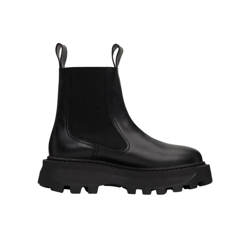 SIMON MILLER Goring Scrambler Short Chelsea Boots Women's Black-1