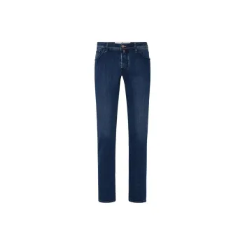 JACOB COHEN Logo Patch Mid Rise Jeans