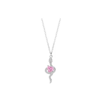 Heart Grass S925 Silver Necklaces Women's