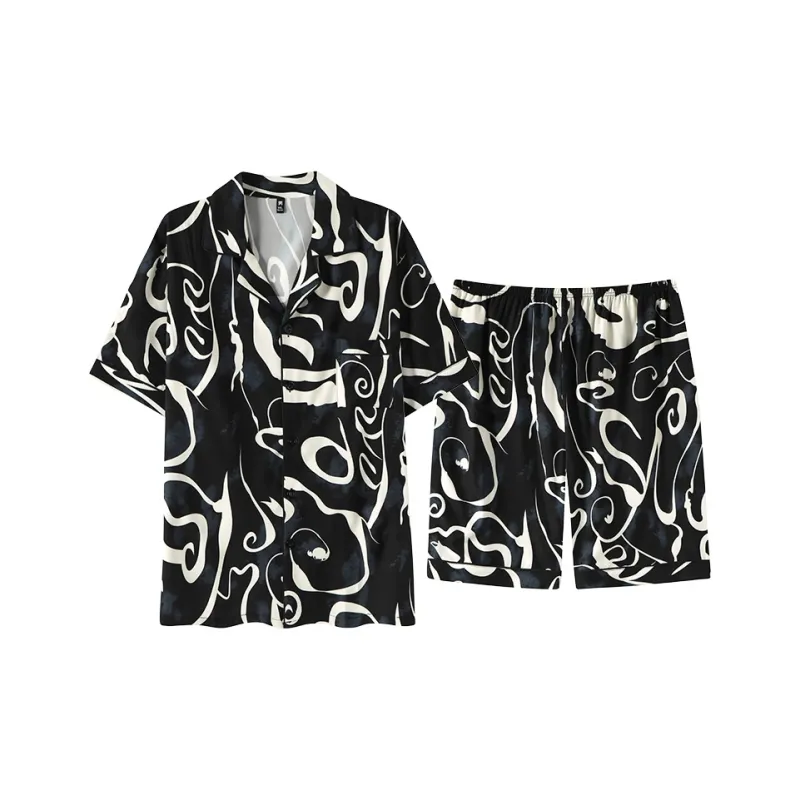 Good Fortune Pajama Set Men's Image Color-0