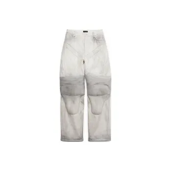 Balenciaga SS24 Casual Pants Loose Fit Style Men's White