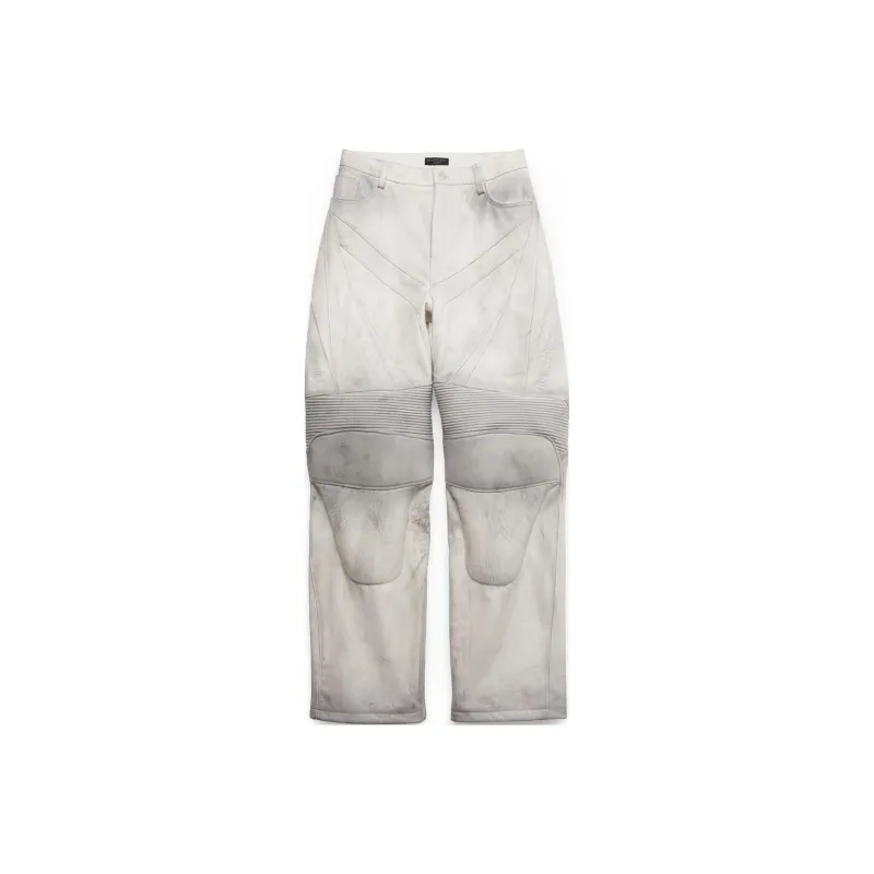 Balenciaga SS24 Casual Pants Loose Fit Style Men's White-0
