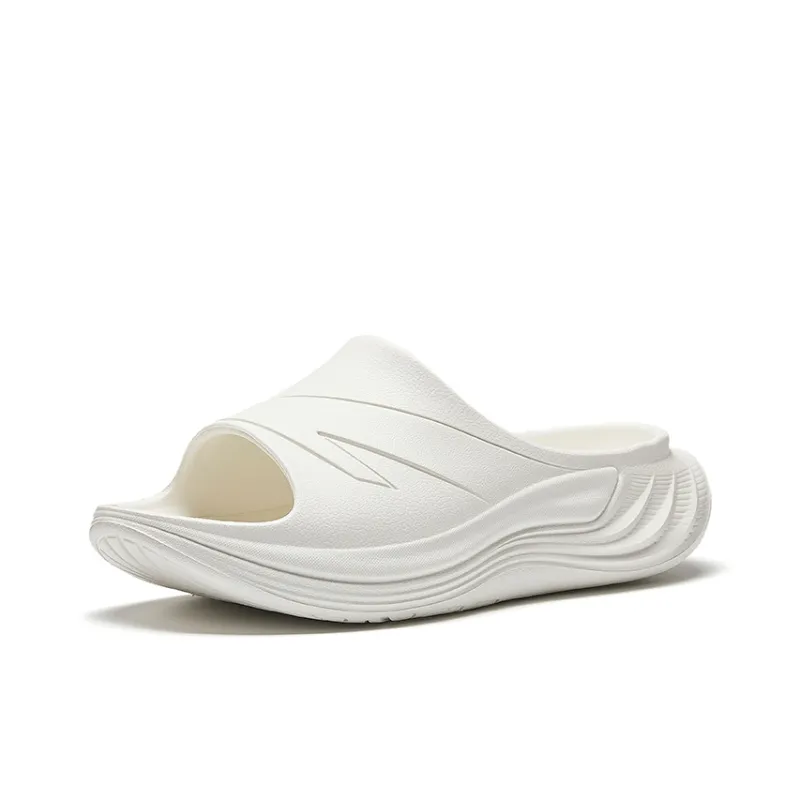 Anta Cushioning Slip Resistant Slide Slippers Men's Ivory White-1
