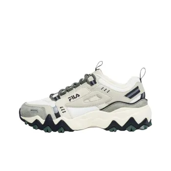 FILA Anti Slip Wear Resistant Low Top Casual Shoes Unisex White Gray